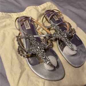 Badgley Mischka Women's Silver Sandals